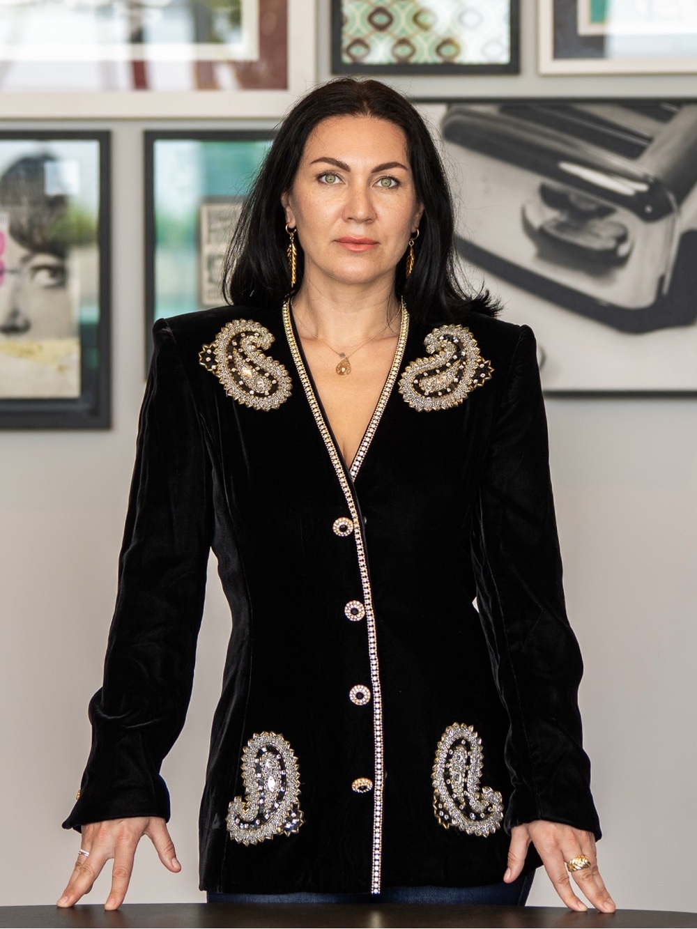 Vintage Julie Duroche Velvet Blazer | Rare Piece